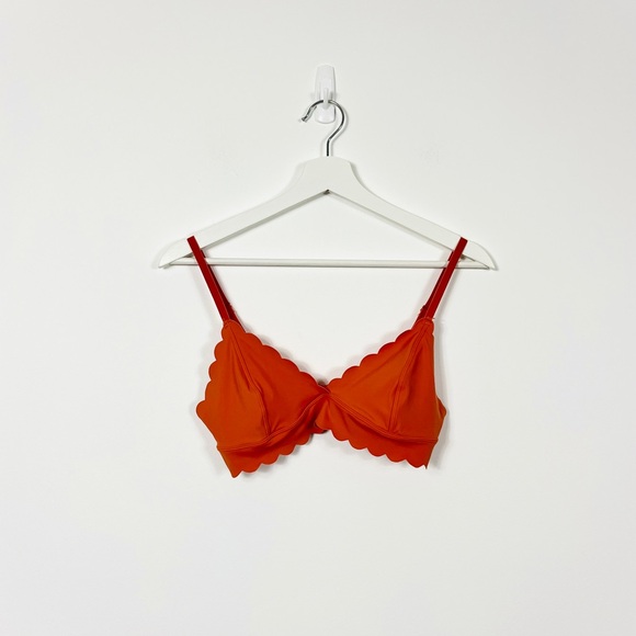 Urban Outfitters Out From Under Orange Scalloped Hem Bralette - Picture 1 of 3